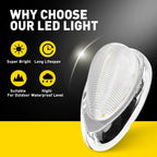 2X Clear LED Side Marker Light for Freightliner Sleeper Cab Trailer