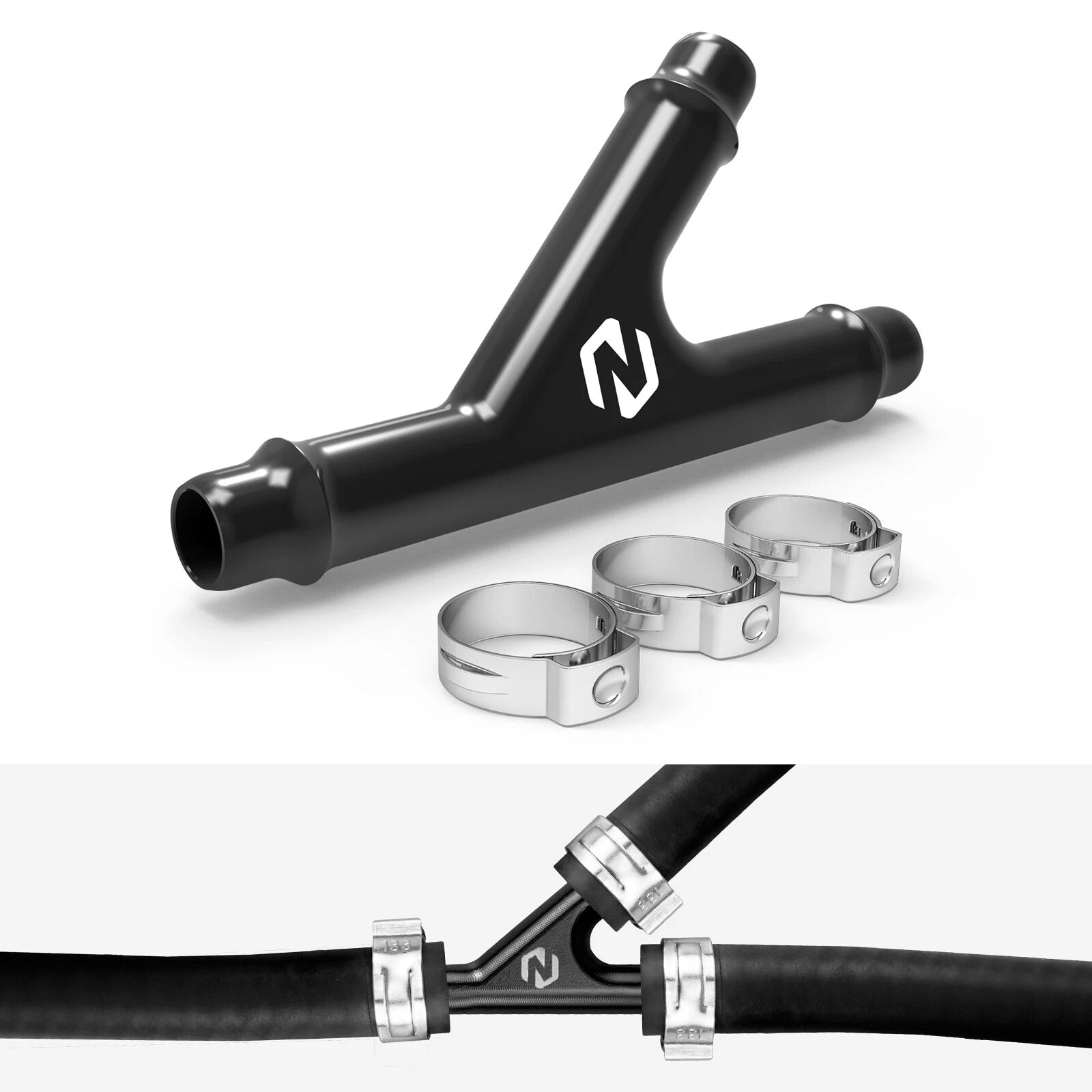 3 Way Y Heater Hose Fitting Coolant Pipe Connector for Can-Am Commander 800 1000 (2011–2021)