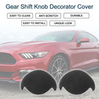 Gear Shift Knob Decorator Cover for Ford Mustang (2015–2021) Dark Gray