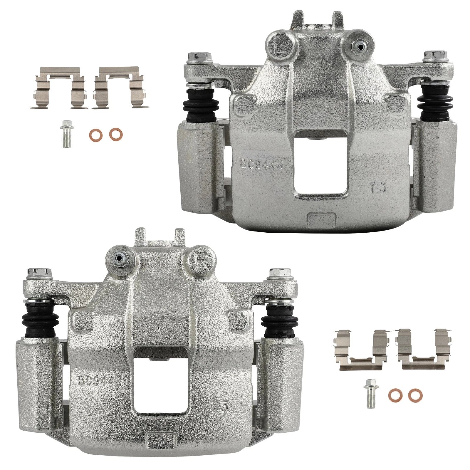 Set of 2 Front Brake Calipers with Bracket for Suzuki SX4 (2007–2013)
