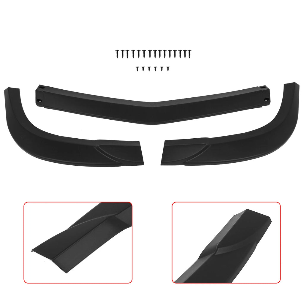Front Bumper Lip for Mercedes-Benz W204 C-Class (2012–2014) Matt Black