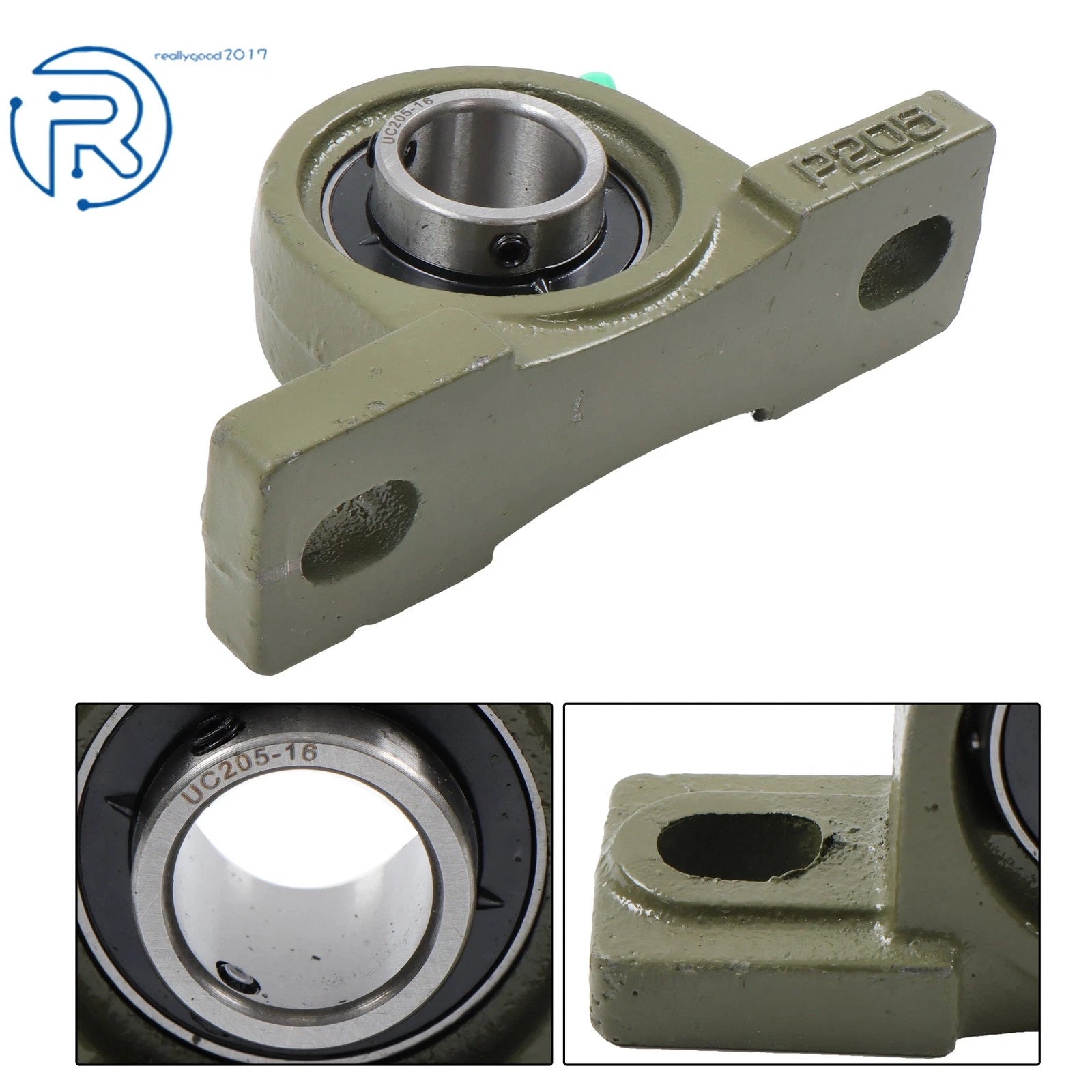 Set of 10 Pillow Block Bearings for UCP205-16 (1" Bore)