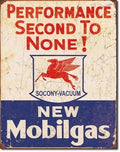 Tin Metal Sign for Garage Replica Mobilgas Gasoline Station (Vintage)