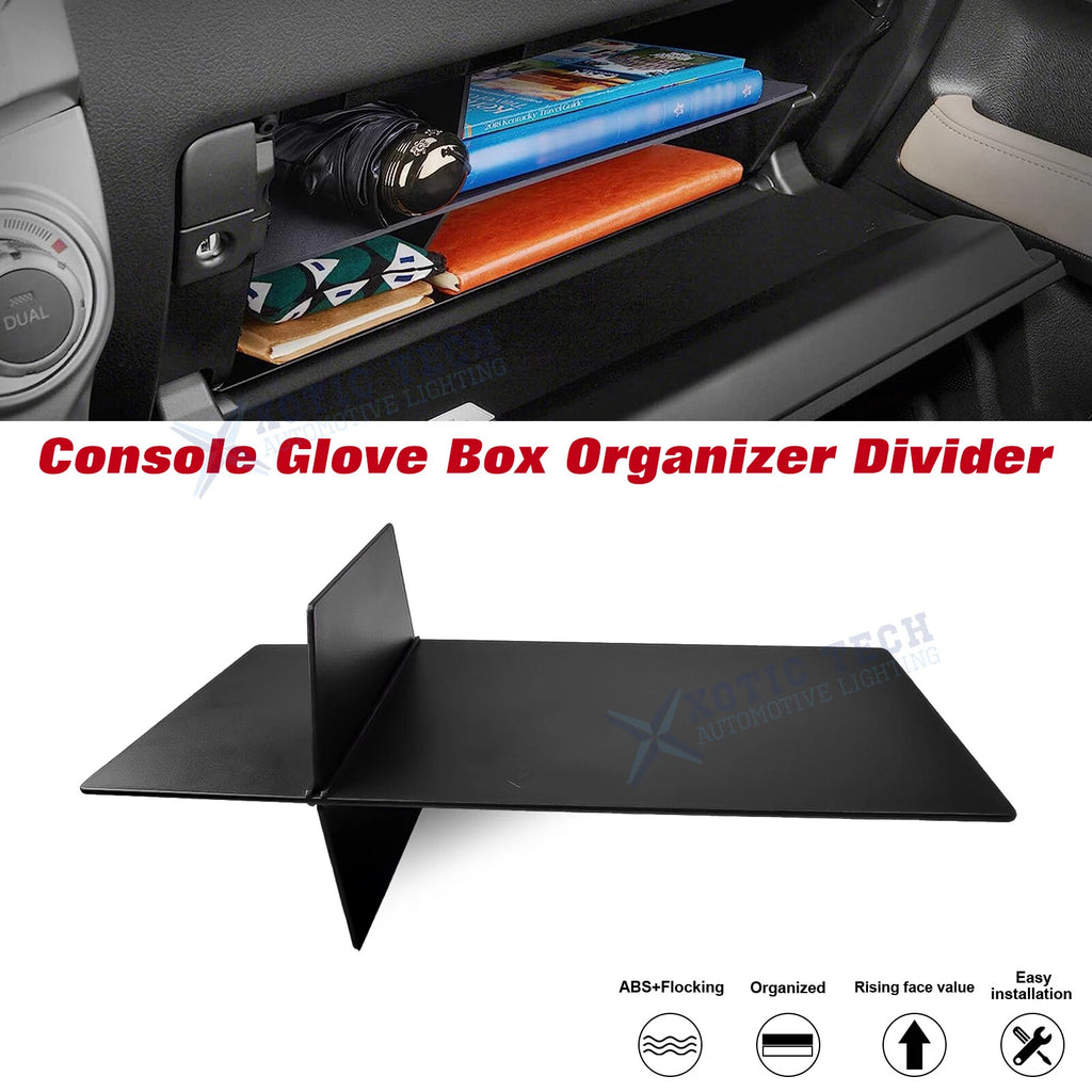 Glove Box Storage Organizer Divider for Toyota 4Runner Lexus GX 460 (2010–2023)