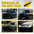 Matte Black Vinyl Windshield Banner Decal (Universal Fit)