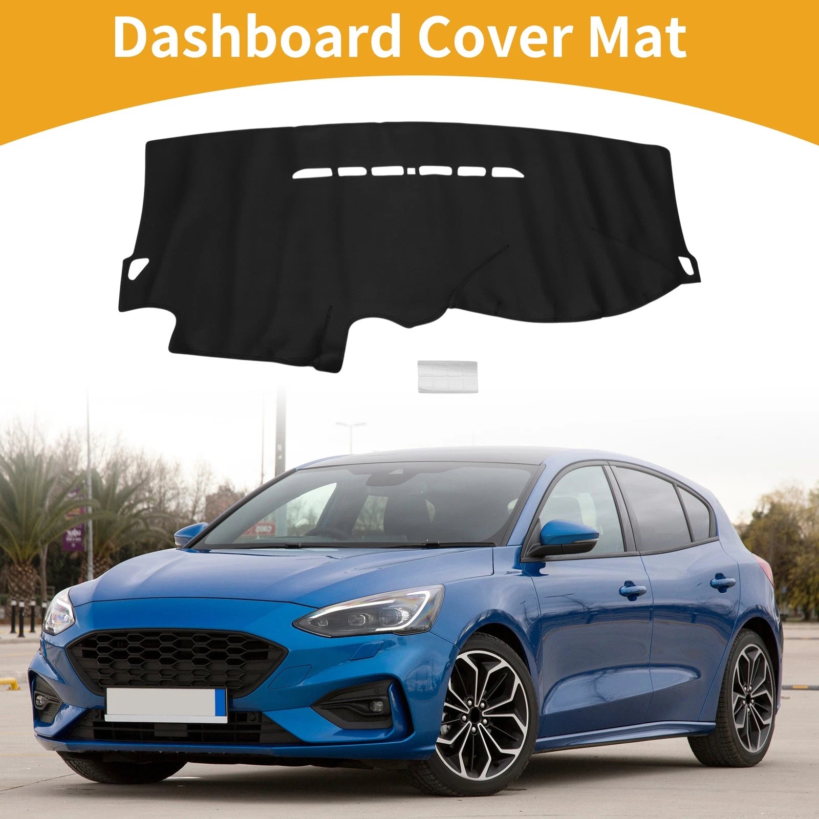 Dashboard Cover for Ford Focus 2 MK2 (2005–2011) Black Anti-Slip