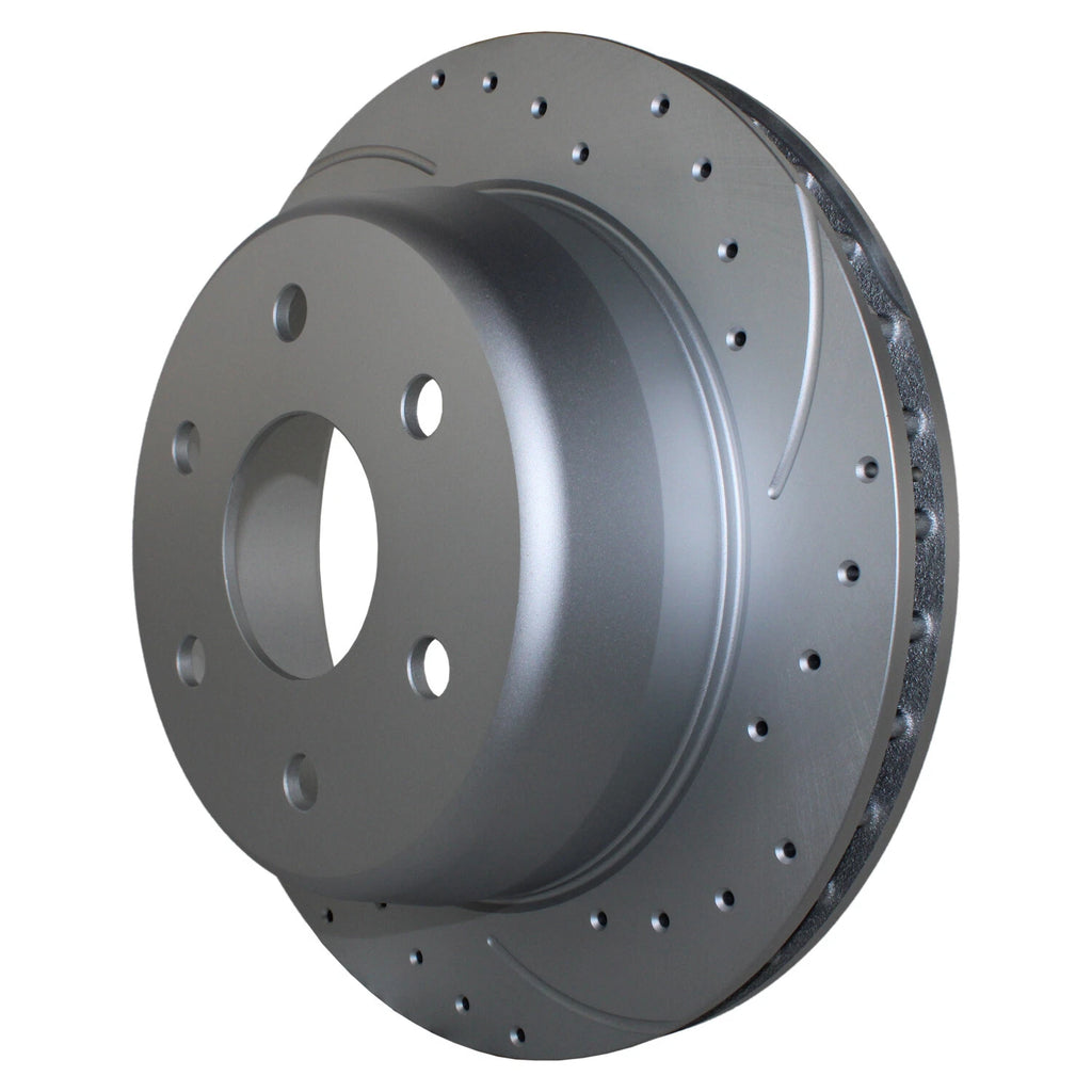 Front Rear Brake Kit with Drilled Rotors & Ceramic Pads for Cadillac Chevrolet GMC