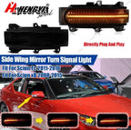 Smoked LED Sequential Turn Signal Mirror Light for Scion tC (2011–2016), xB (2008–2015)