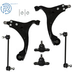 Set of 6 Front Lower Control Arms Ball Joints Sway Bars for Hyundai Elantra (2009–2012)
