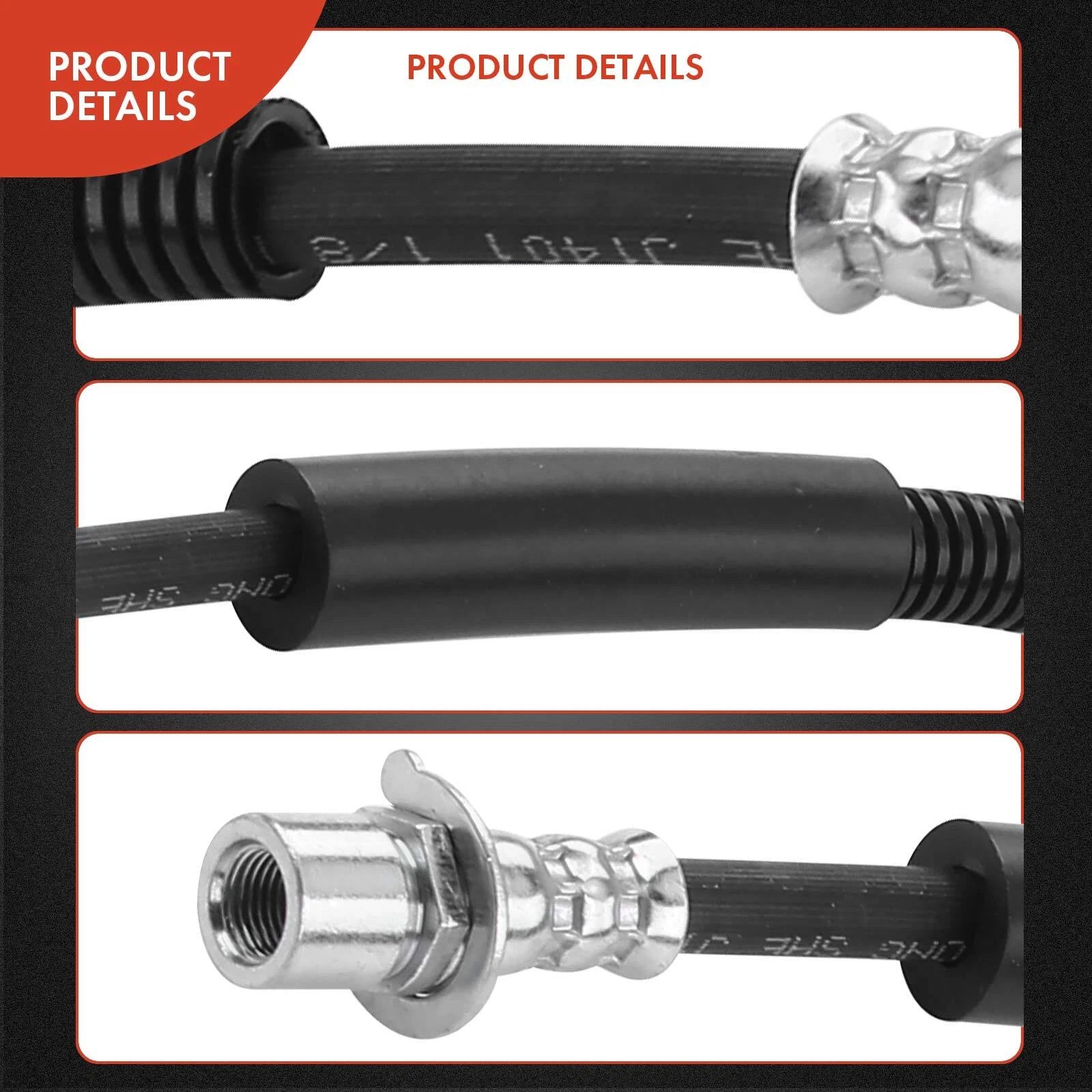 Rear Right Inner Brake Hydraulic Hose for Chevrolet Silverado 3500 HD (2007–2019)