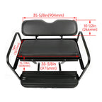 Flip Folding Rear Seat Kit for Yamaha Drive G29 Golf Cart (2007–2016)