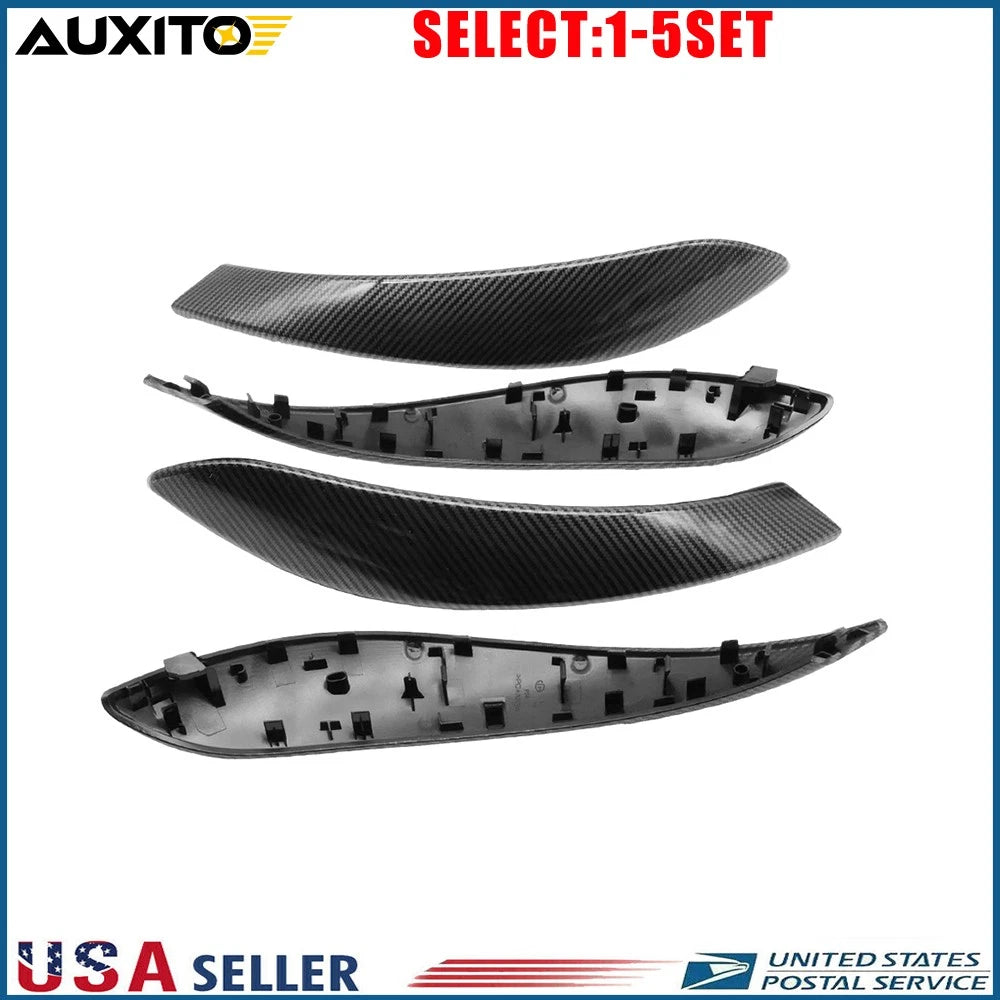 Carbon Fiber Door Pull Handle Cover Trim for BMW 3 Series F30 F31 (2013–2018)