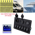 6 Gang LED Rocker Switch Panel for Marine Boat (YYYY–YYYY)