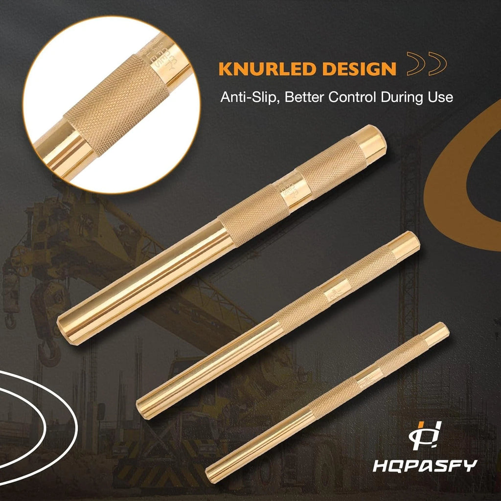 Set of 3 Brass Drift Punches for Automotive Use