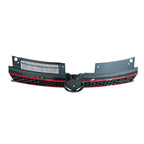 Sport Grill for VW MK6 Golf/GTI/Jetta (2010–2014) Carbon Fiber Black Red Trim