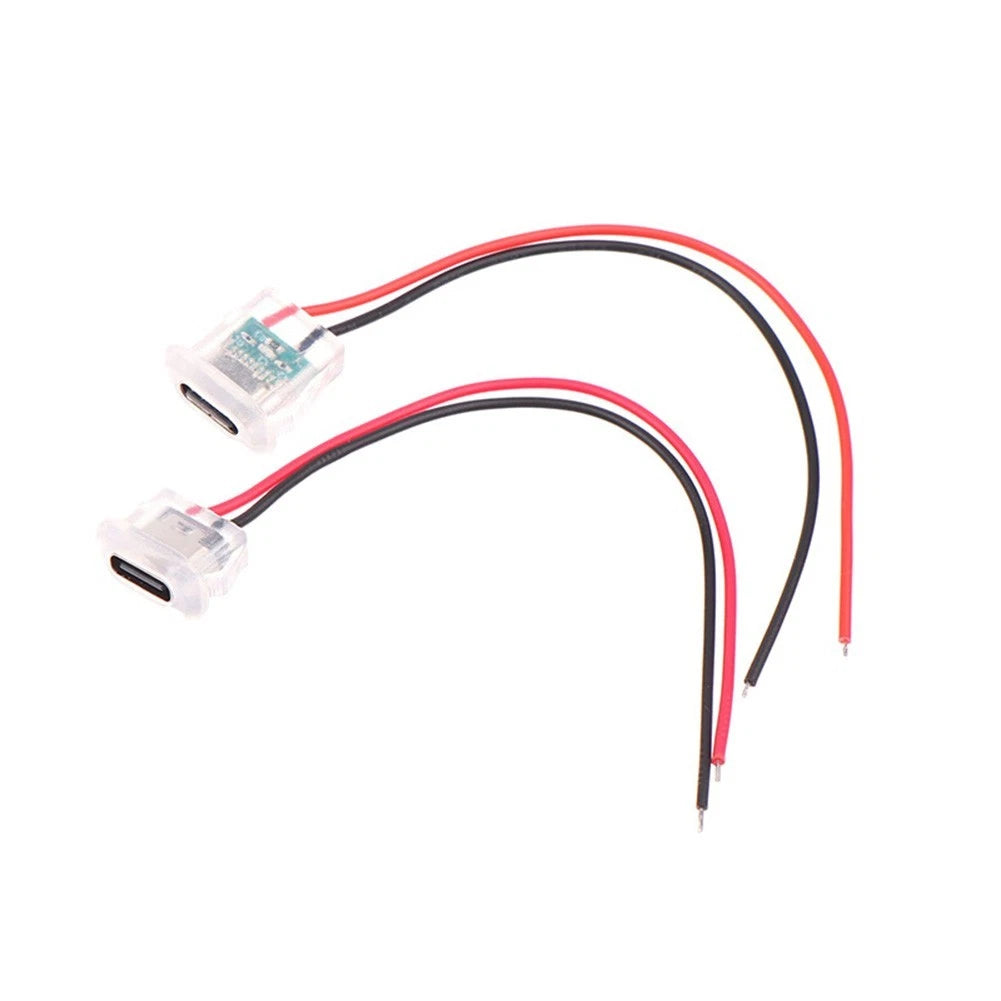 Type C Charging Socket with LED Lights for Devices (1PCS)
