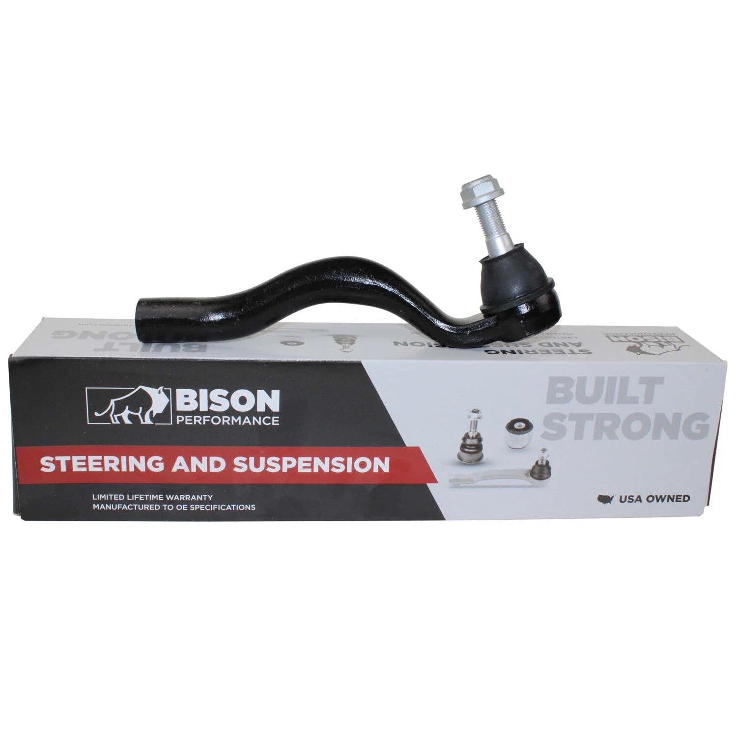 Bison Performance Outer Steel Steering Tie Rod End for Dodge Jeep