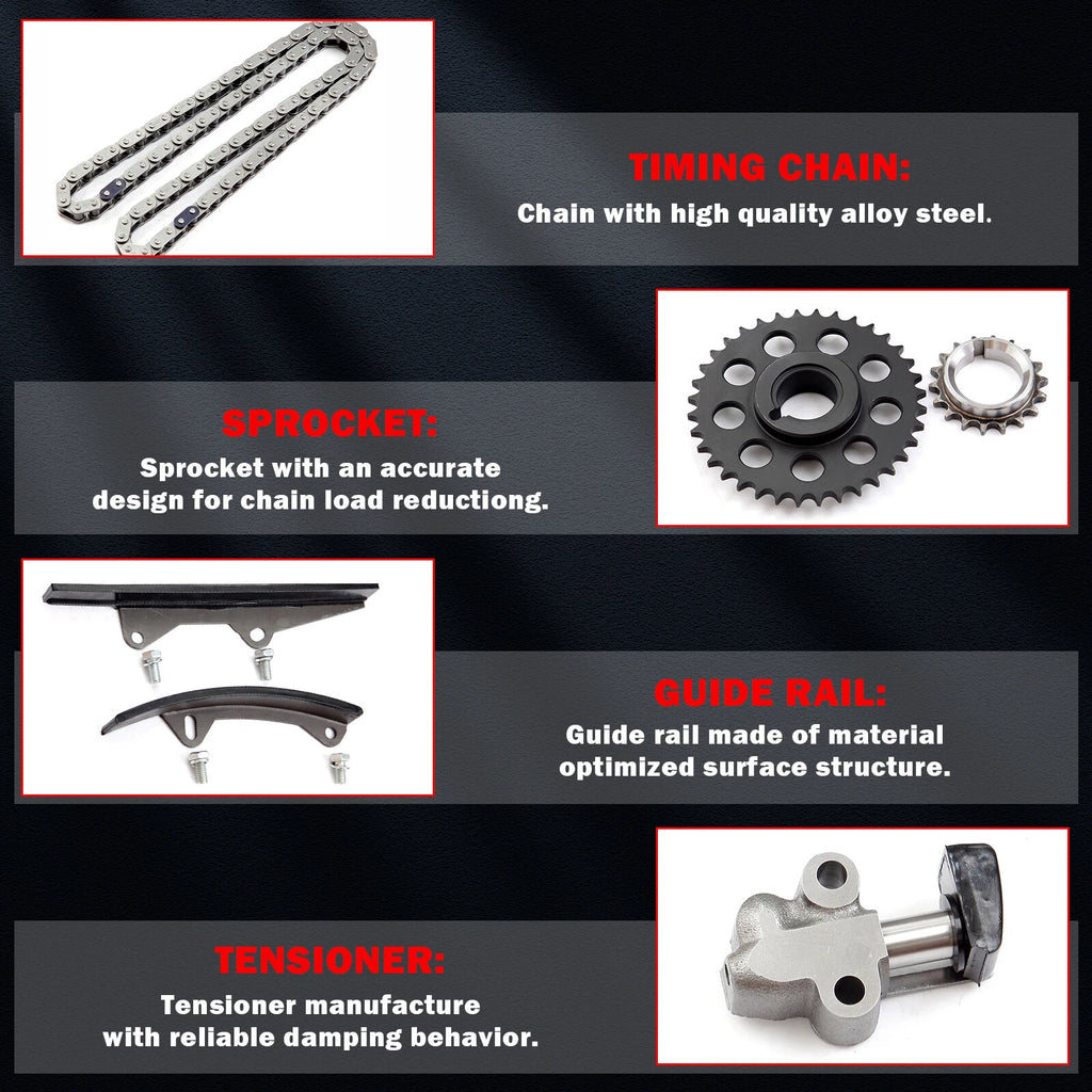 Engine Timing Chain Kit for Toyota 4Runner Pickup Celica (1990-2002)