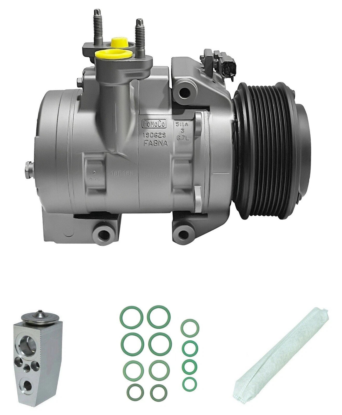A/C Compressor Kit Replacement for Ford F-250 Super Duty 6.7L (2018–2019)
