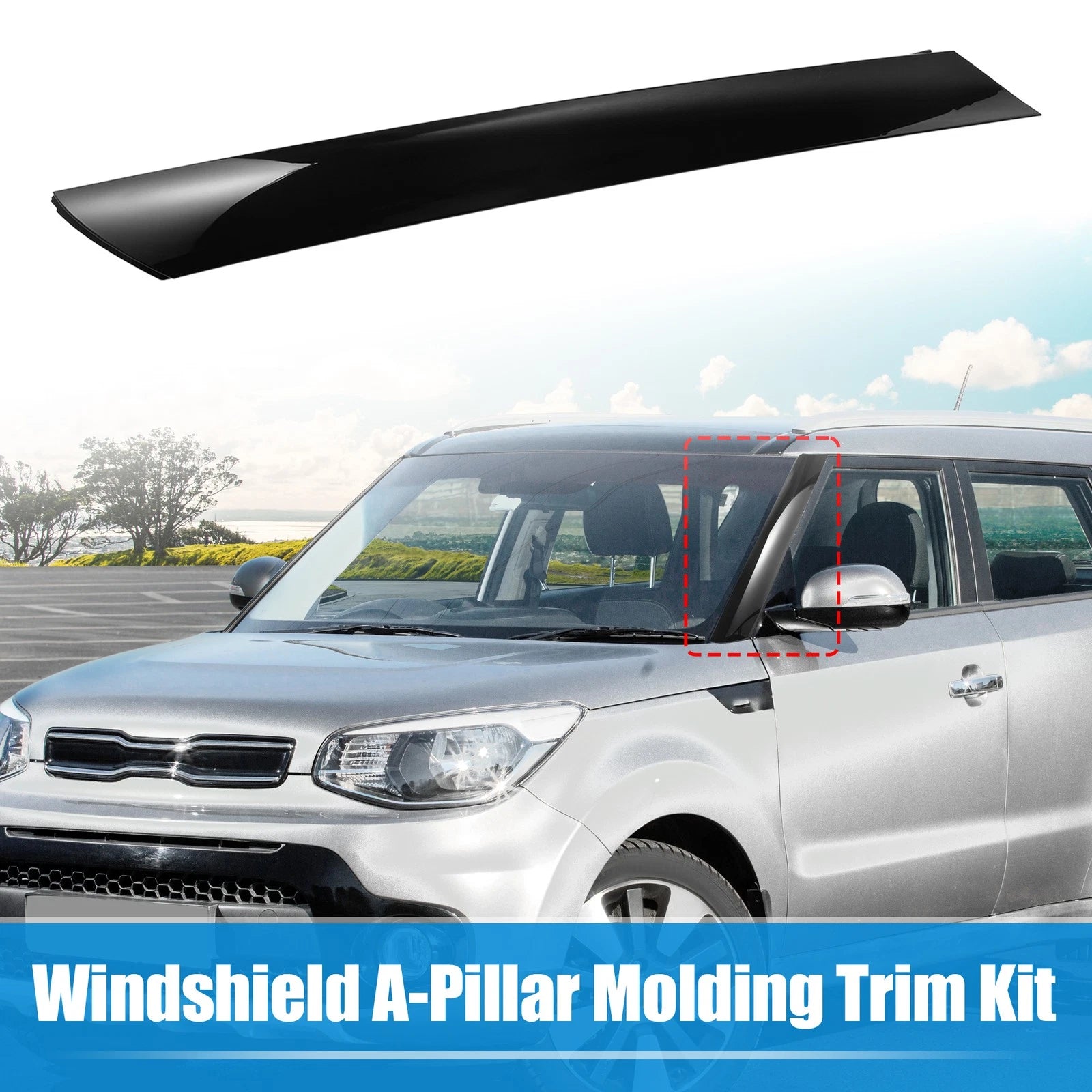 A-Pillar Trim Panel for Kia Soul (2010–2013) 861802K500 Left Exterior
