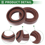 Set of 5 Oil Seal Rotary Shaft Seal FKM Rubber 17x28x7mm