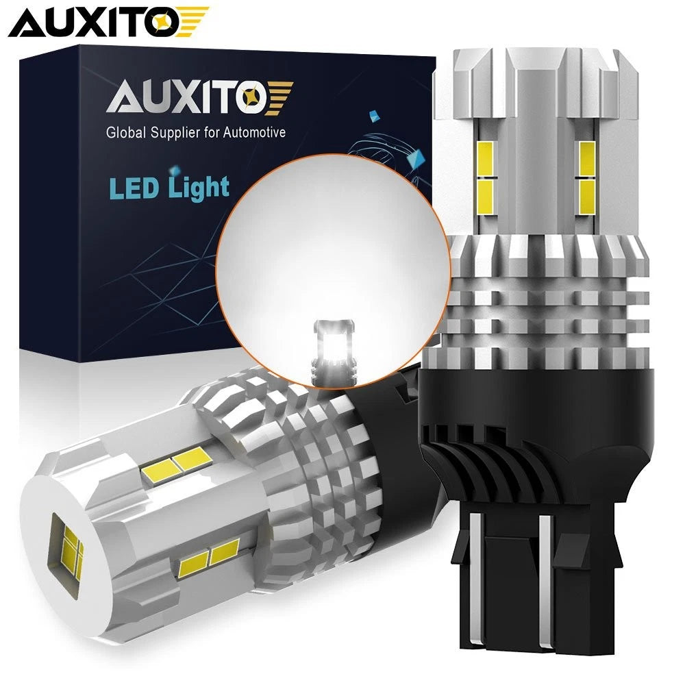 Set of 2 AUXITO 7443 7444 12 SMD LED Back Up Reverse Light Bulbs 6000K