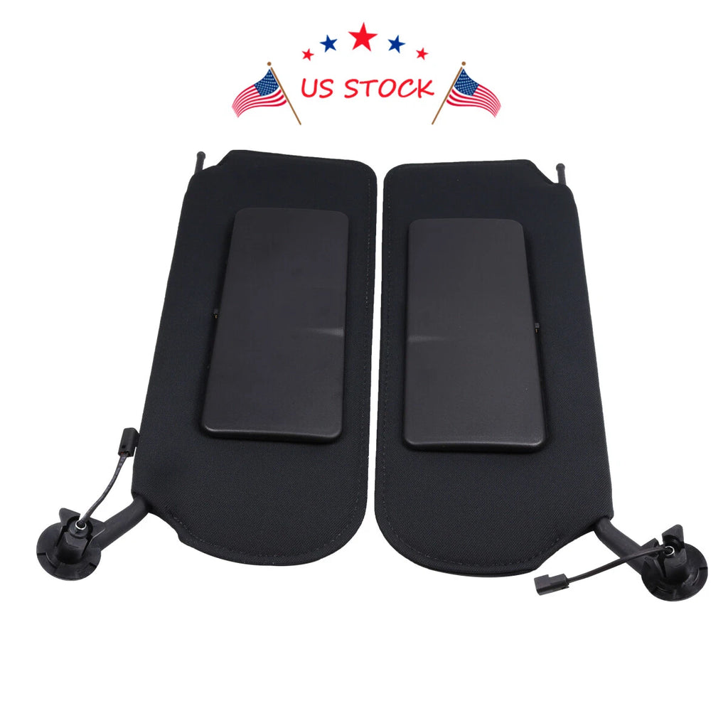 Set of 2 LED Sun Visors with Vanity Mirrors for Corvette C5 (1997–2004)