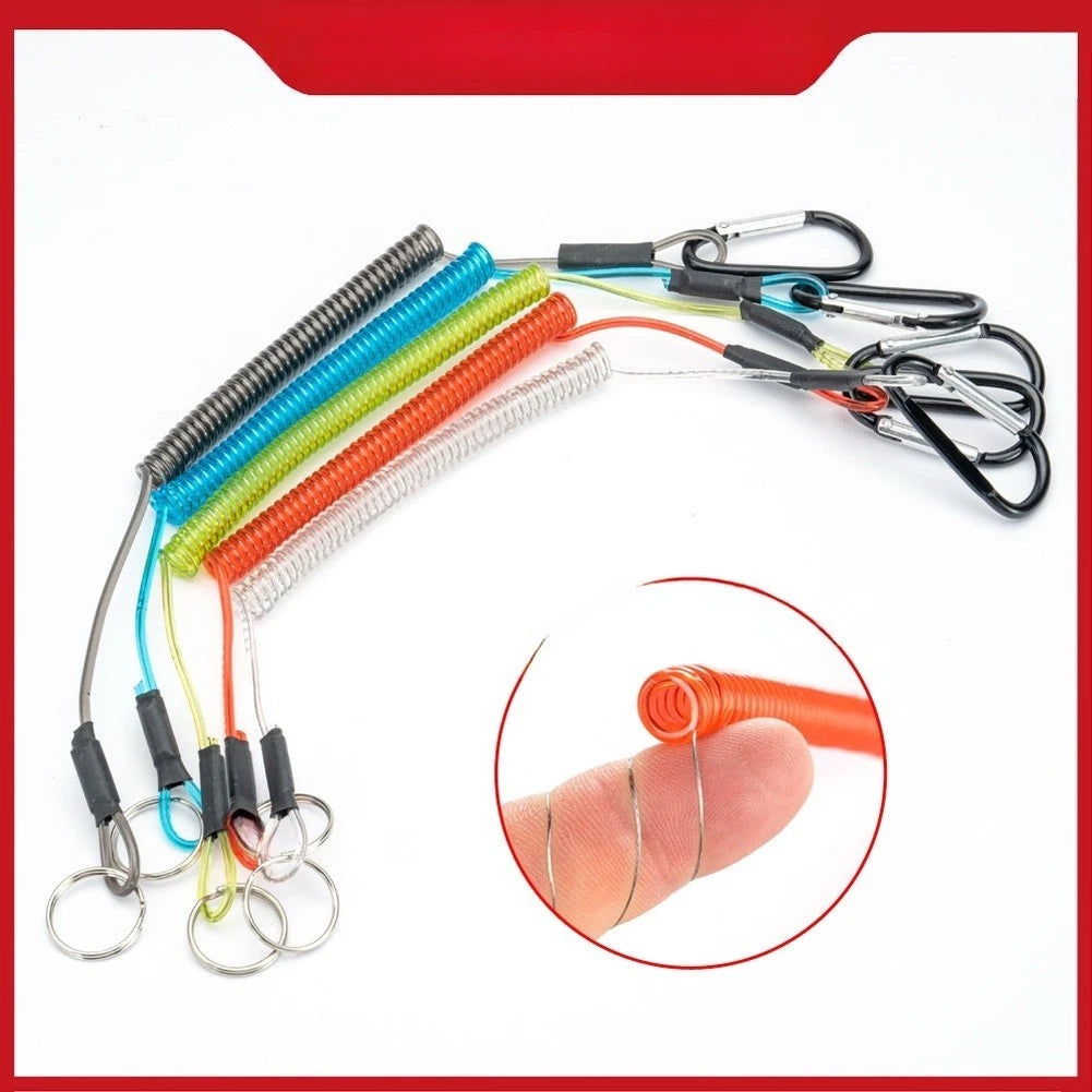 Fishing Lure Anti-Lost Cord with Steel Wire Spring for Universal Use (2023)