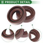 Set of 5 Oil Seal Rotary Shaft Seal FKM Rubber 15x25x7mm