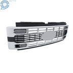 Front Upper Grille with Chrome Trim for Ford F250 Super Duty (2023–2024)