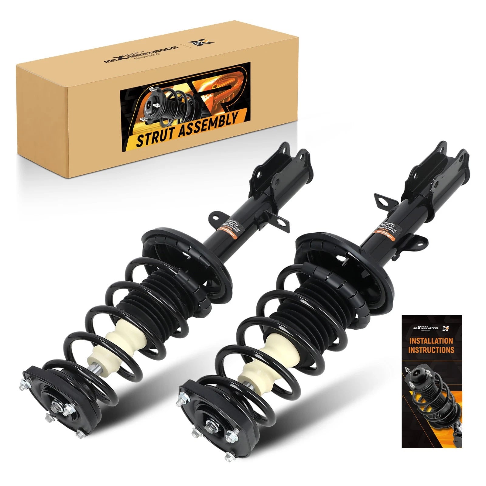 Pair Rear Struts w/ Coil Spring for Chevrolet Geo Prizm Toyota Corolla (1993–2002)