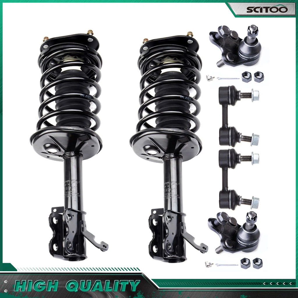 Front Complete Struts Kit with Lower Ball Joints & Sway Bars for Chevy Prizm (1998–2002)