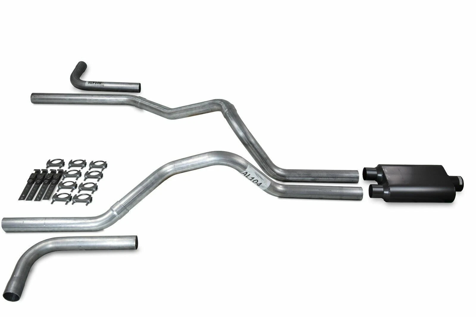 2.5" Dual Exhaust Kit for Ford F150 (2021–2025) - 2 Chamber Muffler, Side Exit