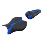 Rider Driver & Passenger Seats for Yamaha YZF R6 (2017–2022) Black Blue