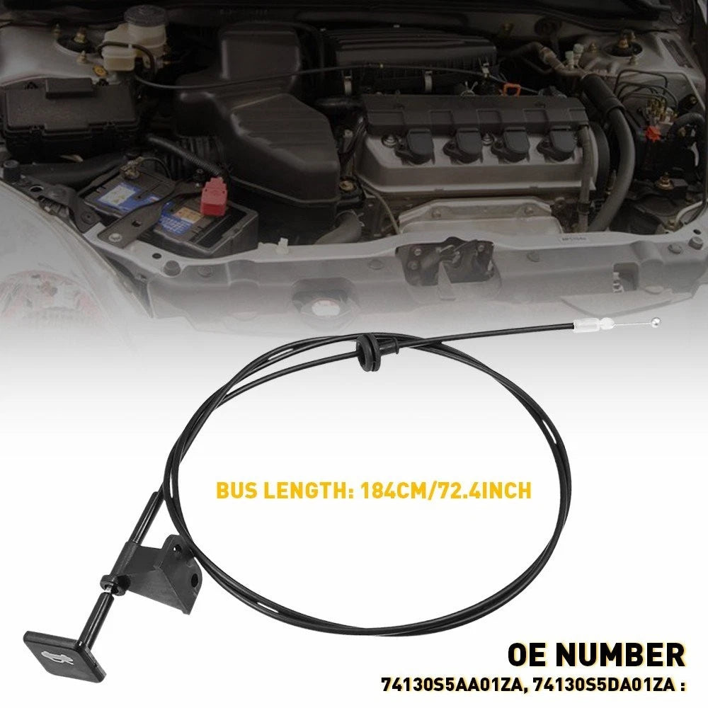 Hood Release Latch Cable for Honda Civic (2001) - 74130-S5D-A01ZA