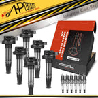 Set of 6 Ignition Coils & Iridium Spark Plugs for Ford F-150 (2011–2017)