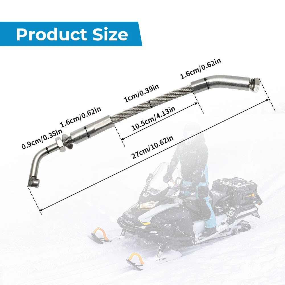 Ice Scratchers with Carbide Tips for Snowmobile (Reverse Compatible)