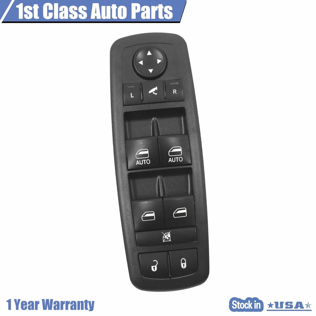 Left Master Power Window Switch for Chrysler Town & Country, Dodge Grand Caravan (2008–2016)