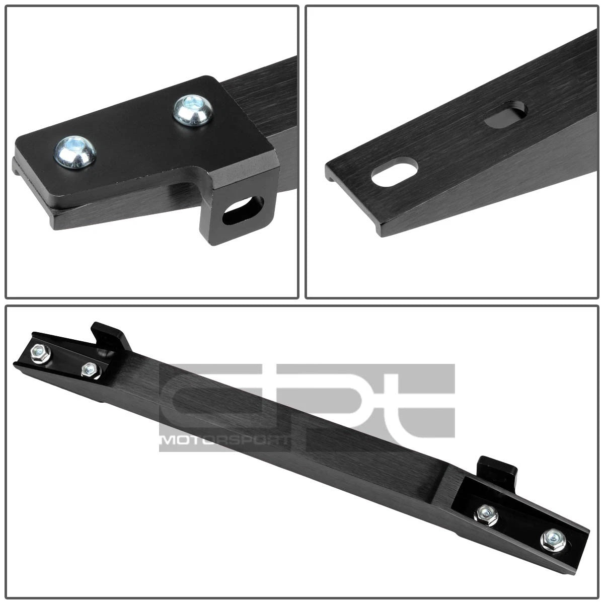 Billet Aluminum Black Rear Lower Suspension Sub-Frame Tie Bar for Civic (2001–2005)