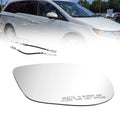 Heated Mirror Glass for Honda Odyssey (2014–2017) Passenger Side, With Backing