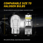 Set of 2 LED White 6500K Reverse Turn Signal Bulbs