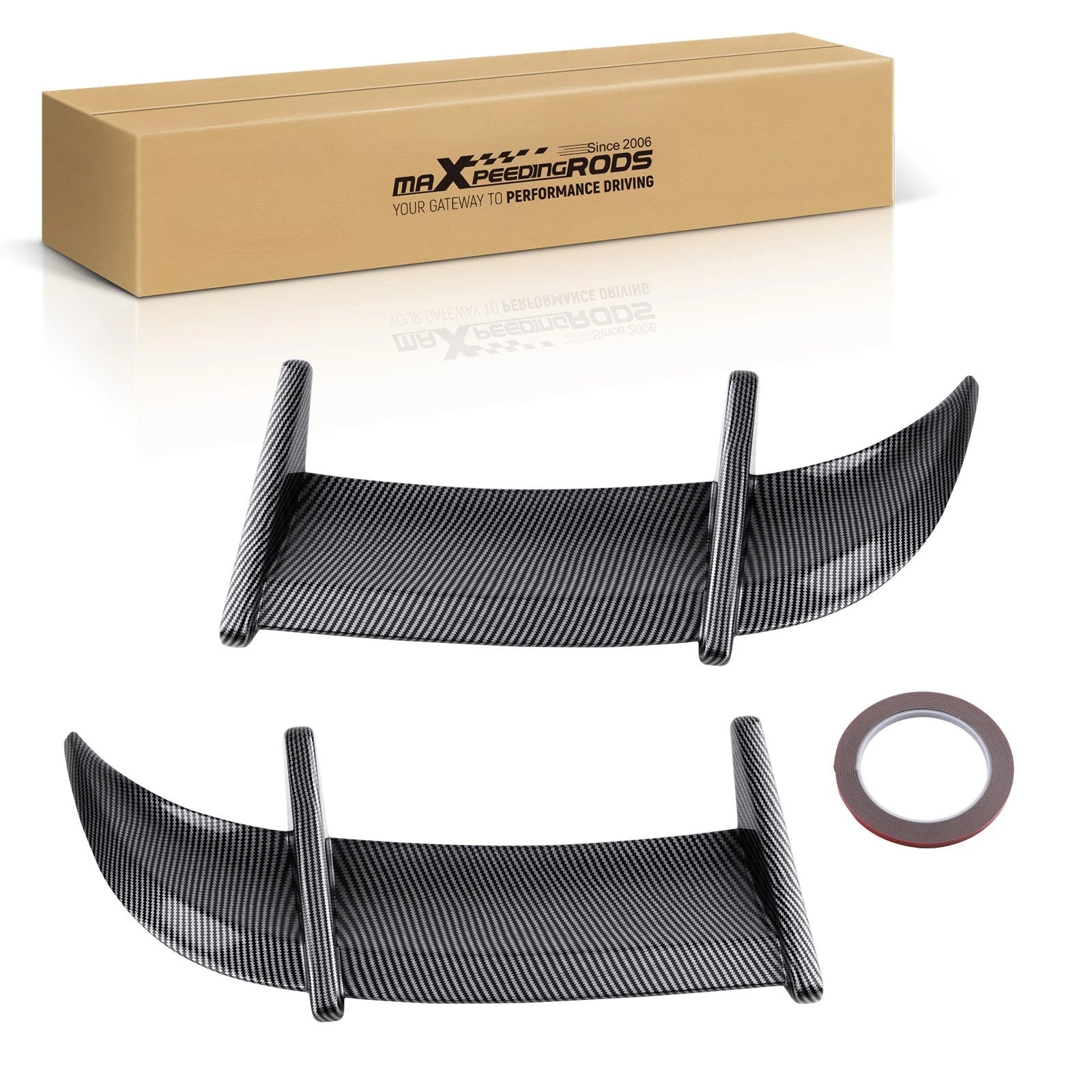 2X Rear Roof Trunk Wing Spoiler Kit for VW Golf MK6 GTI R20 (2010–2013)