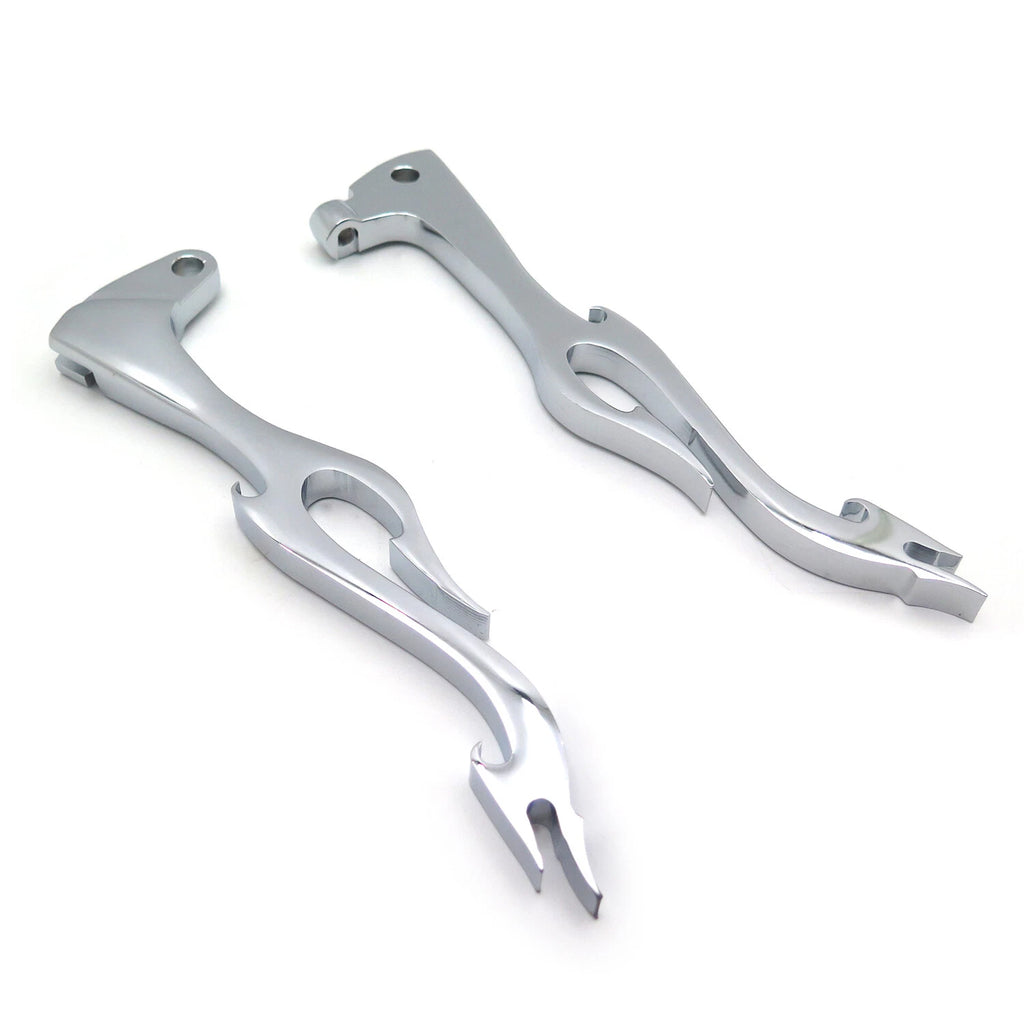 Chrome Brake Clutch Levers for Yamaha Virago 250 V Star (1995–2007)