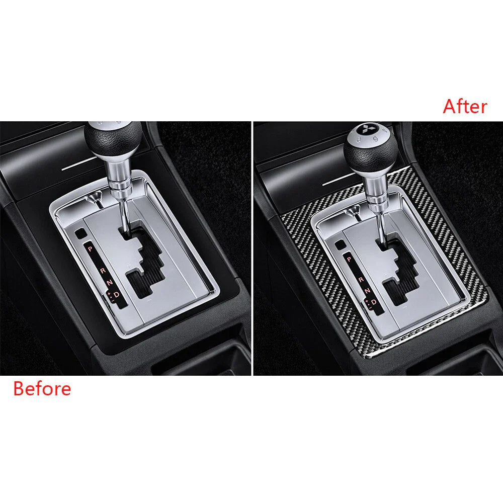 Carbon Fiber Manual Gearbox Cover Trim for Mitsubishi Lancer DE Sedan (2002-2007)