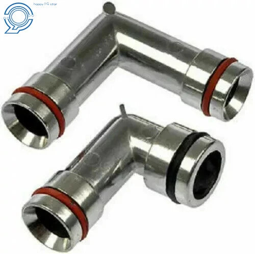 Set of 2 Aluminum Heater Hose Elbows for Chevy Pontiac Buick