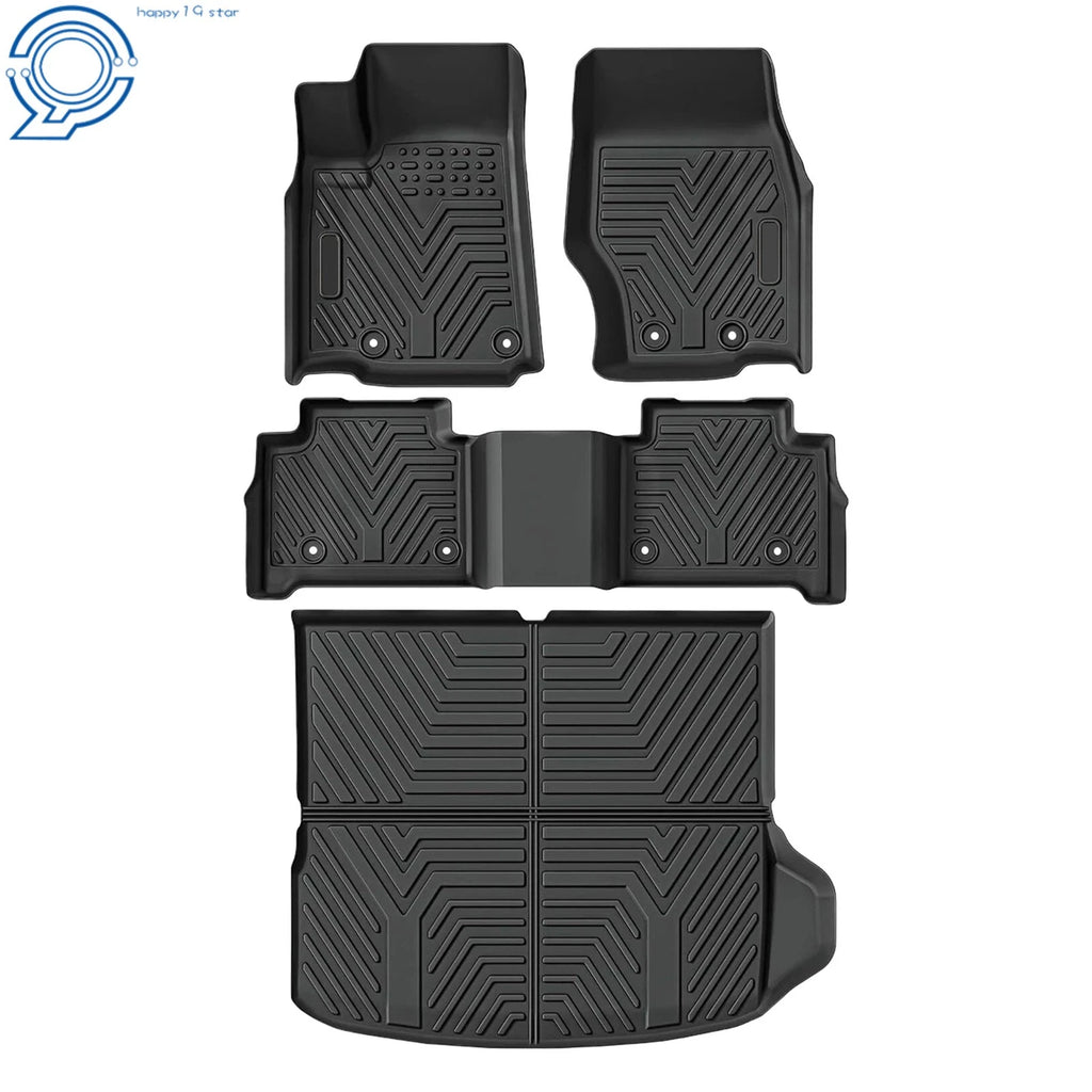 Set of 4 3D All Weather Floor Mats for Jeep Grand Cherokee (2022–2025) TPE
