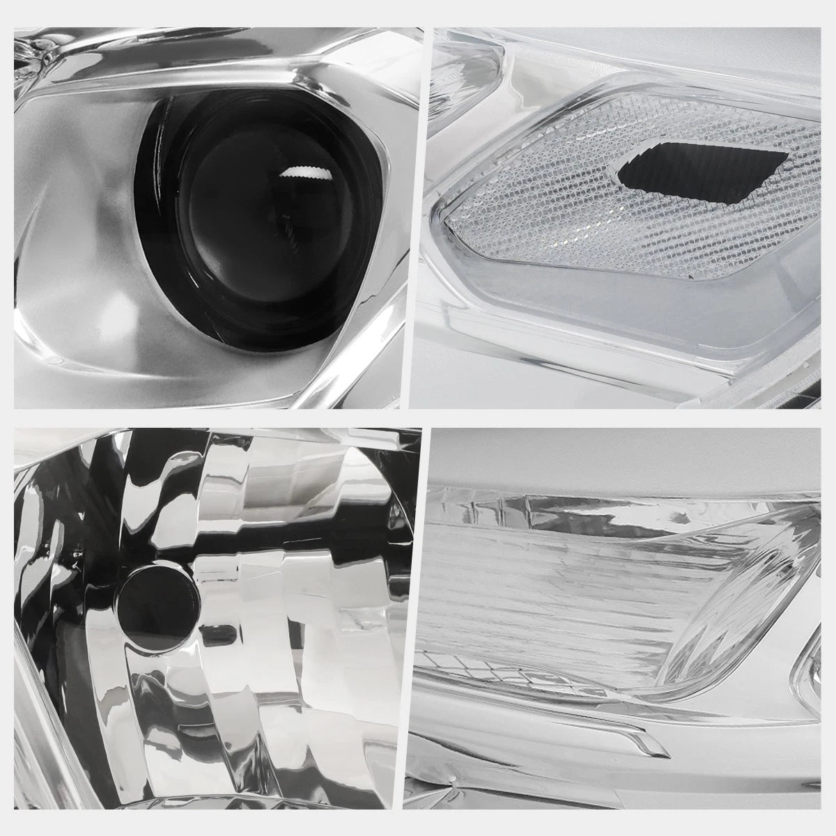 Projector Headlights for Chevy Equinox (2016–2017) w/Signal Lamp Clear Corner Chrome