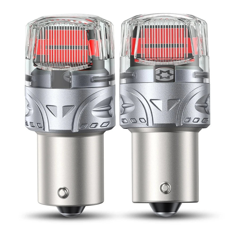 2X Red 1156 LED Brake Tail Stop Light Bulbs for BMW E46 E60 (1998–2010)
