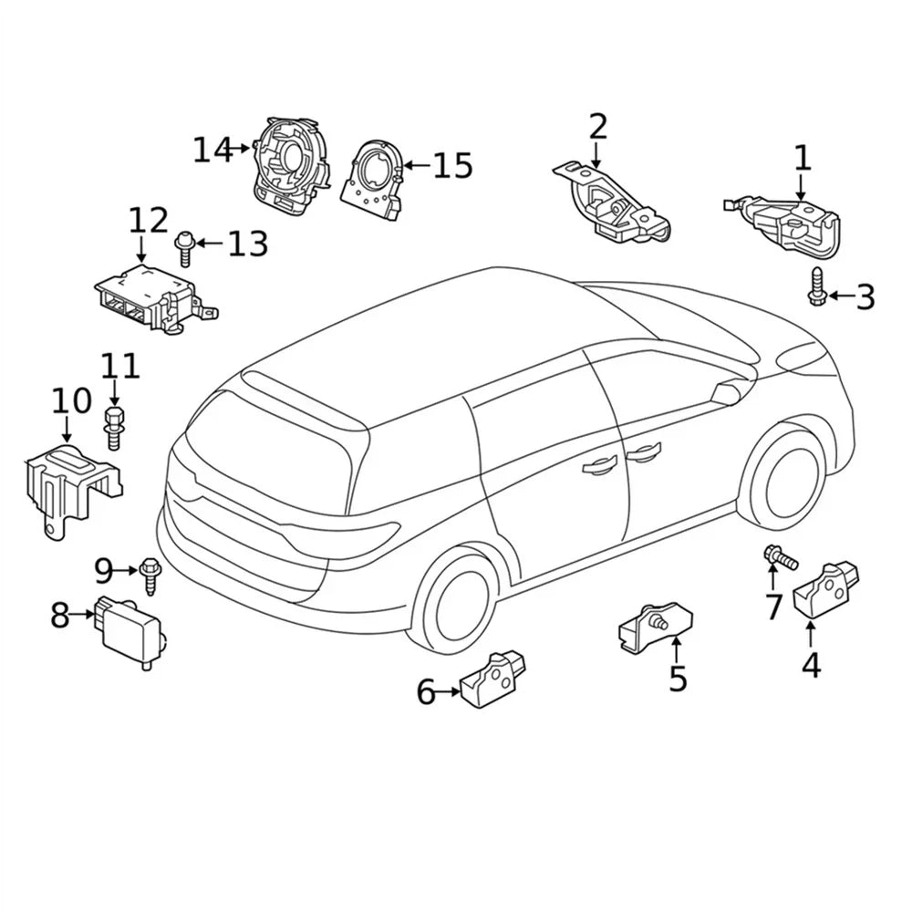 Steering Sensor for Honda Odyssey, Passport, Pilot, CR-V, HR-V (2005-2023)