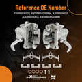 2X Rear Brake Calipers for Acura Integra (1994–2001) Honda Civic del Sol